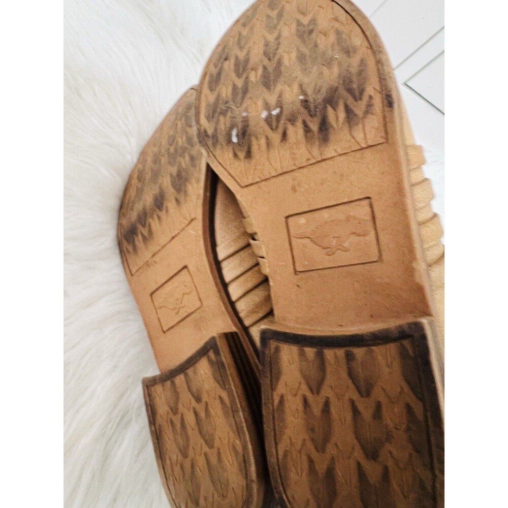 Rocket Dog Mass Tanin Brown Basket Woven Back Zip Boho Booties Size 7.5 - Picture 6 of 7